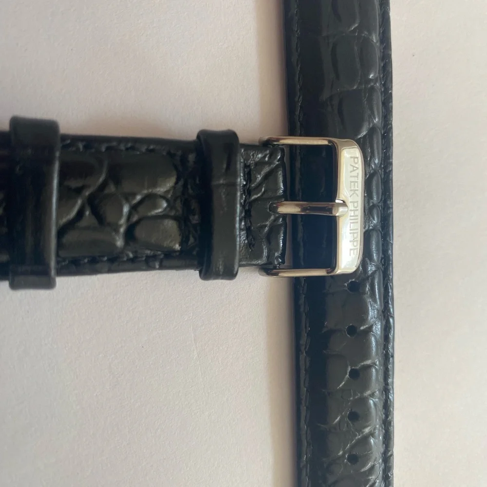 Tiffany & Co. Black Crocodile Leather Strap